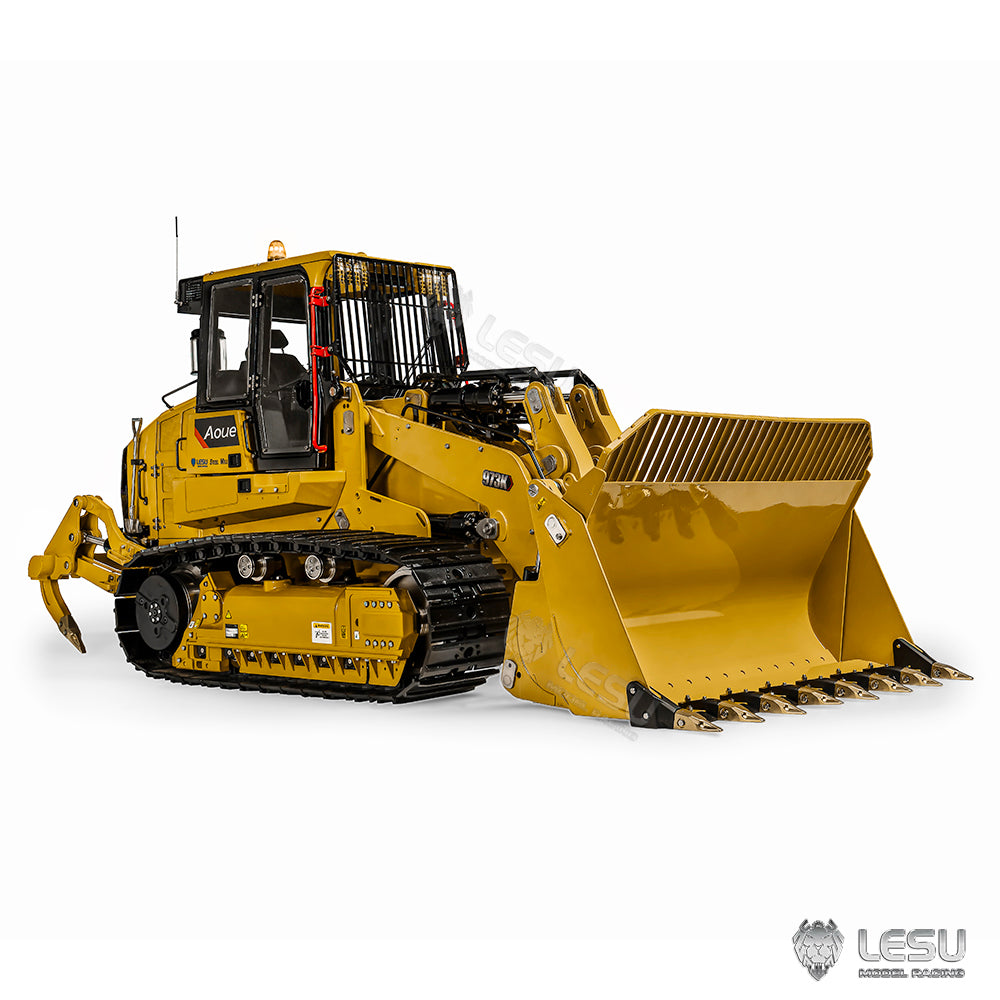 LESU 1/14 RC Hydraulic Loader Upgrade 973K Tracked Car Openable Bucket Rear Plow Painted Assembled PNP