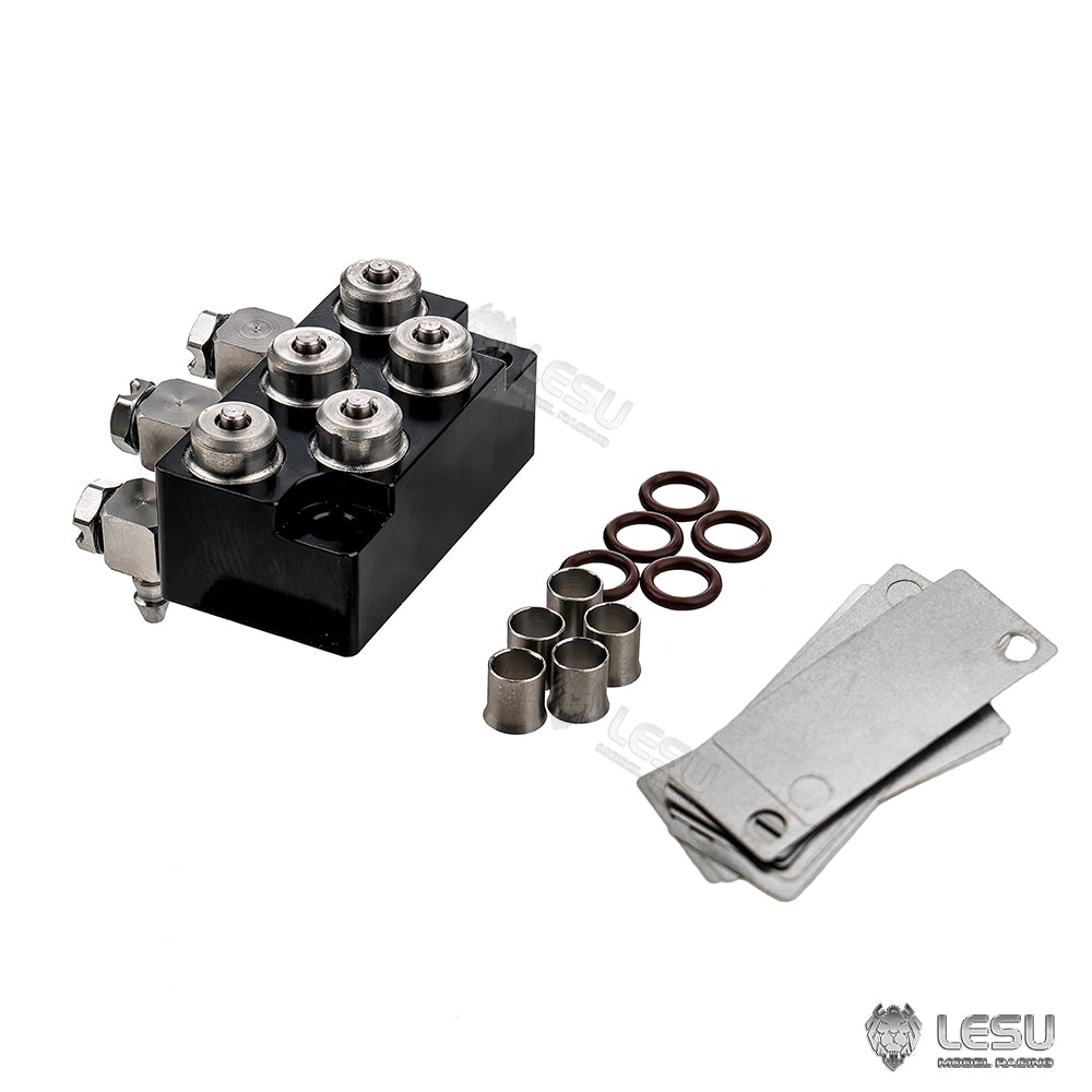 LESU Metal Hydraulic Nozzle Unit of Quick Coupler 1/14 RC Excavator Aoue LR960