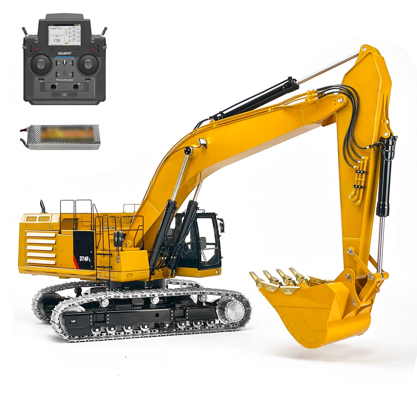 LESU 1/14 Hydraulic RC Excavator C374F Digger Heavy Machine RTR Construction Car PL18EV LITE Battery