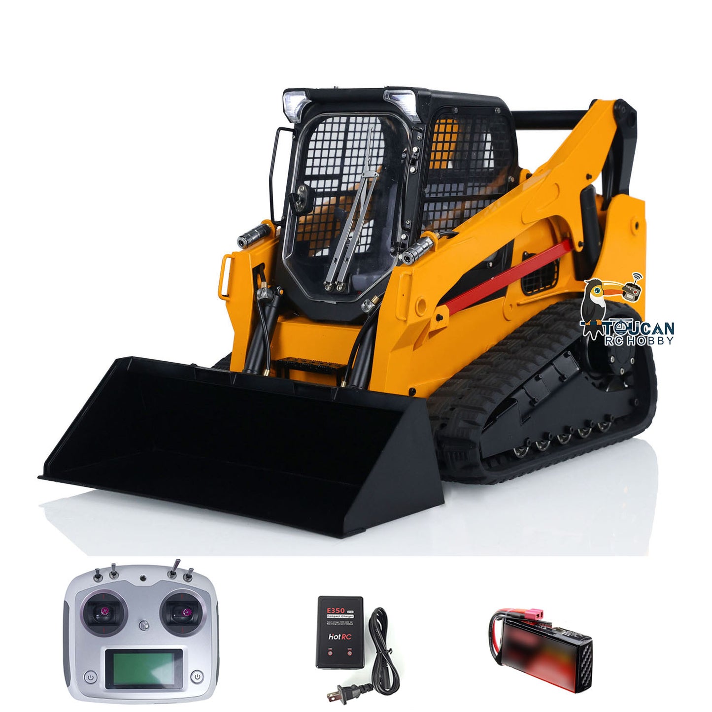 1/14 RC Hydraulic Skid-Steer Tracked Loader SM770 Remote Control Car Light Sound