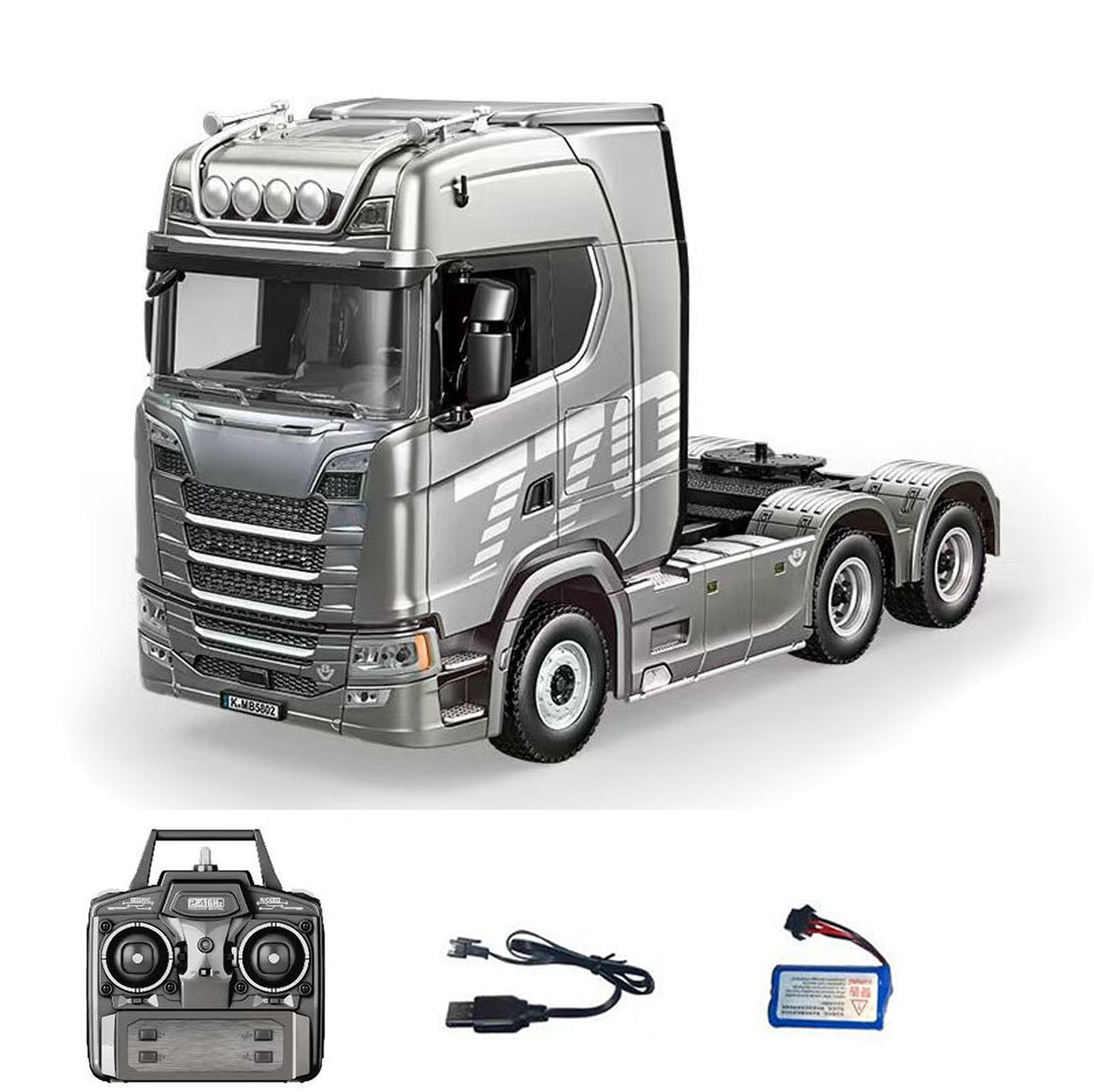 770S Plastic 1/18 RC Tractor Truck Toys Finished Model RTR 7.4V Battery Radio 19CH Light Sound Effects Remote Control Lorry Car