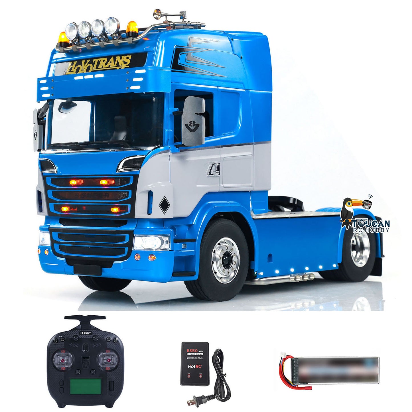 TOUCAN RC Tractor Truck 4X4 1/14 RTR Remote Control Car Model Sound Light System