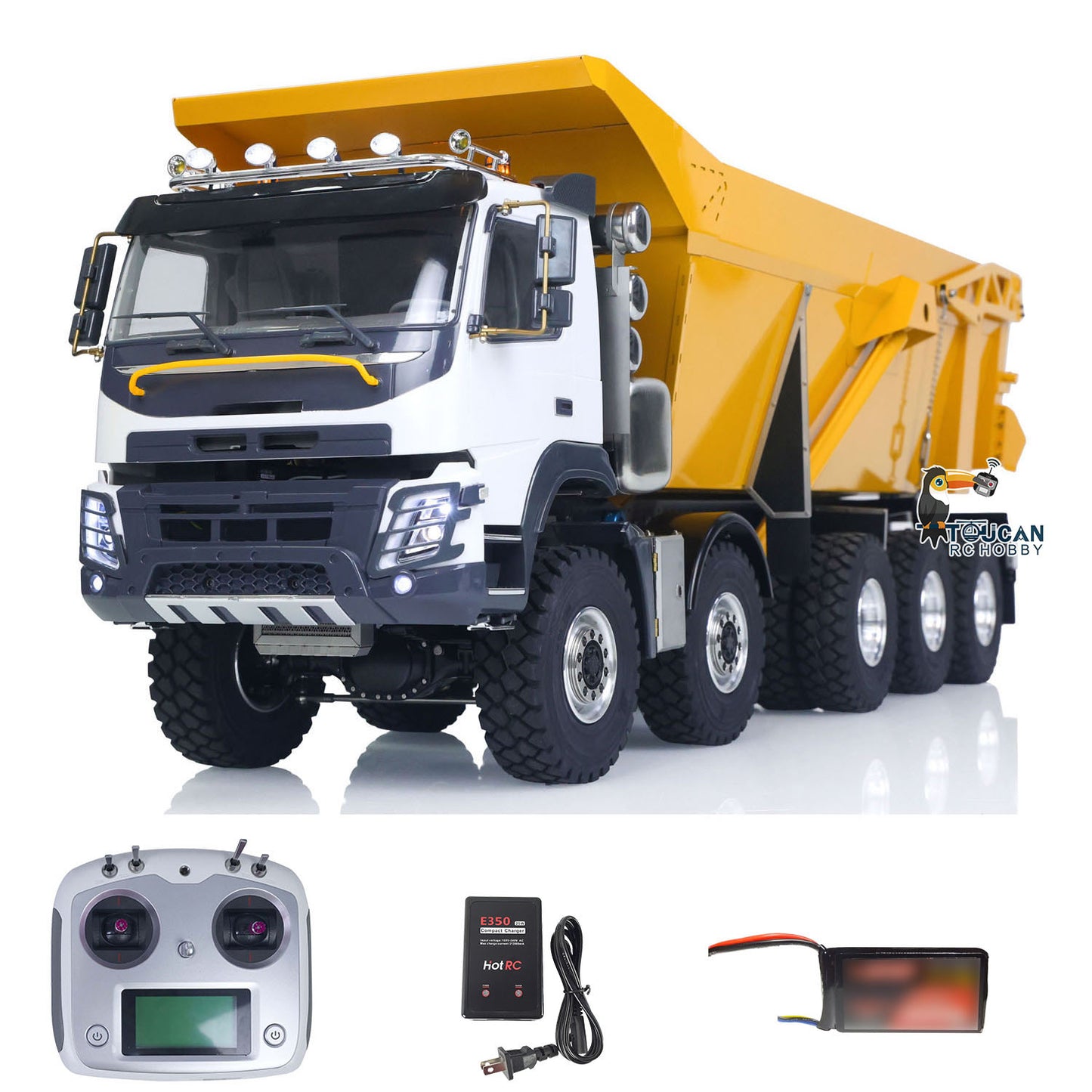 JDM 219 3Speed RTR 1/14 RC Hydraulic Dumper Metal Truck 10X10