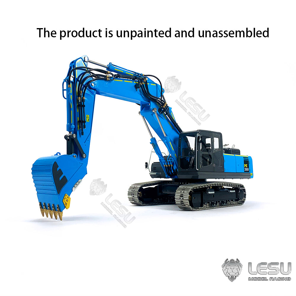 LESU 1/14 RC Hydraulische Bagger AOUE-ET36L 3-Arme Komatsu PC360 Elektrische Bagger Kits