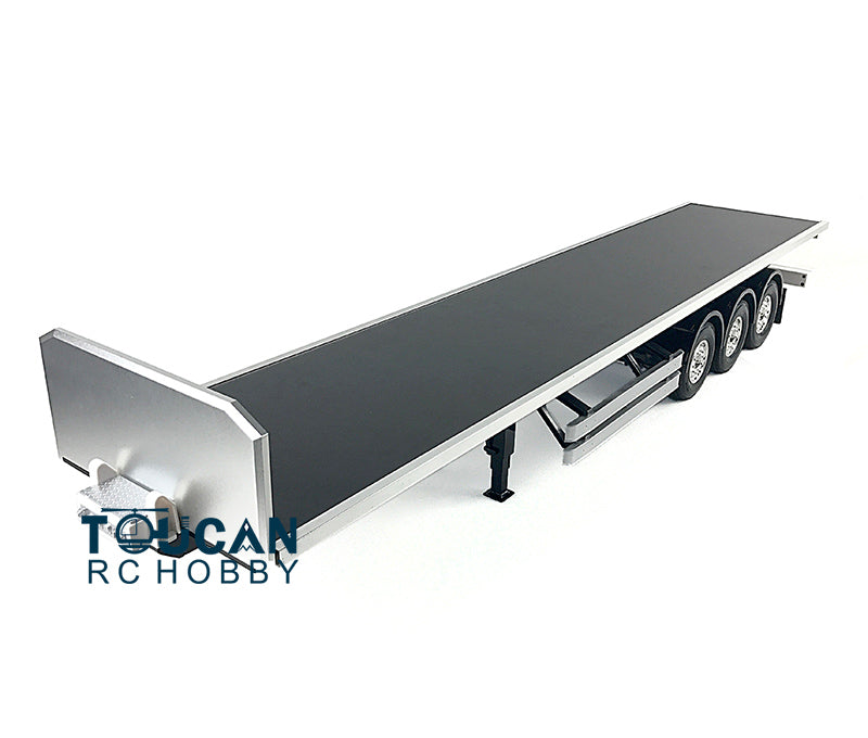 Fast Shipping TOUCAN RC Chassis Flatbed Semi Trailer for DIY TAMIYA Model 1/14 Tractor Truck