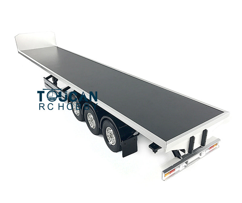 Fast Shipping TOUCAN RC Chassis Flatbed Semi Trailer for DIY TAMIYA Model 1/14 Tractor Truck