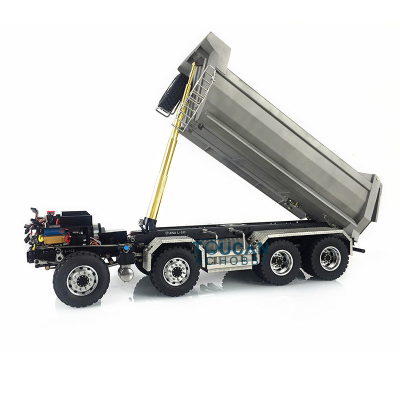 LESU 8*8 Front Hydraulic Dumper Truck Tipper 1/14 RC TAMIYA MAN Model Metal DIY