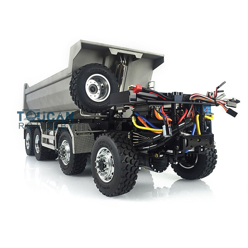 LESU 8*8 Front Hydraulic Dumper Truck Tipper 1/14 RC TAMIYA MAN Model Metal DIY