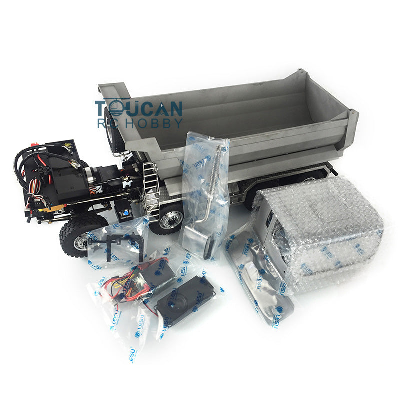 LESU 8*8 Front Hydraulic Dumper Truck Tipper 1/14 RC TAMIYA MAN Model Metal DIY