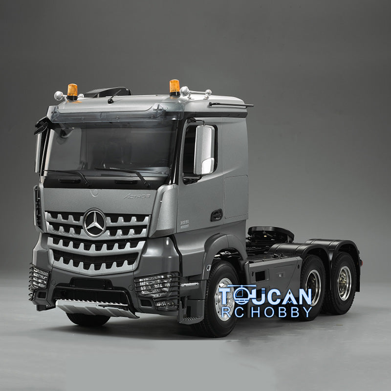 Kits de remorques de camions tracteurs RC peints à 3 essieux 1/14 6*4