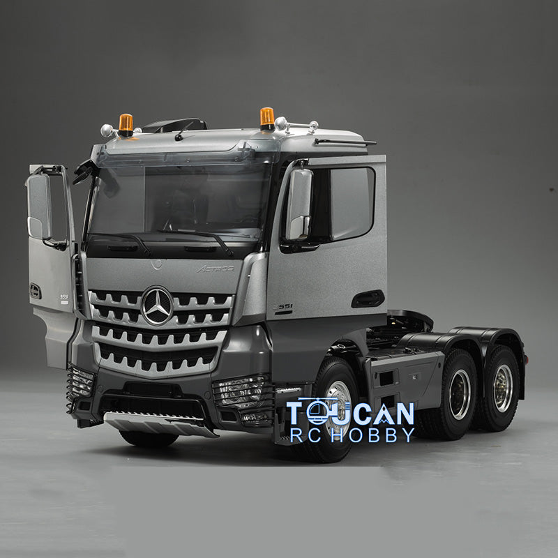 Kits de remorques de camions tracteurs RC peints à 3 essieux 1/14 6*4