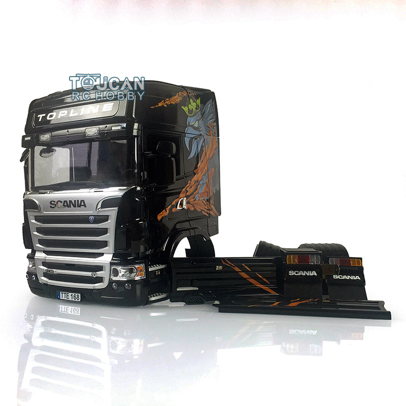 R730 Cabin Tractor Truck Smoking Gripen for 1/14 RC Model