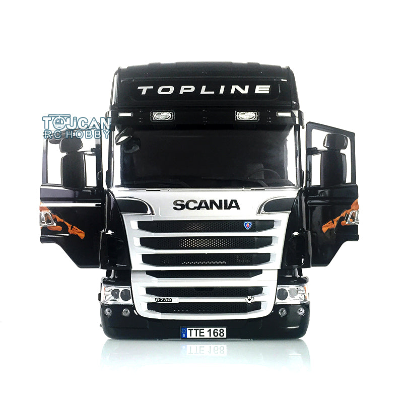 R730 Cabin Tractor Truck Smoking Gripen for 1/14 RC Model