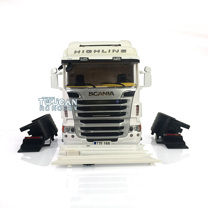 R730 Cabin Tractor Truck Smoking Gripen for 1/14 RC Model