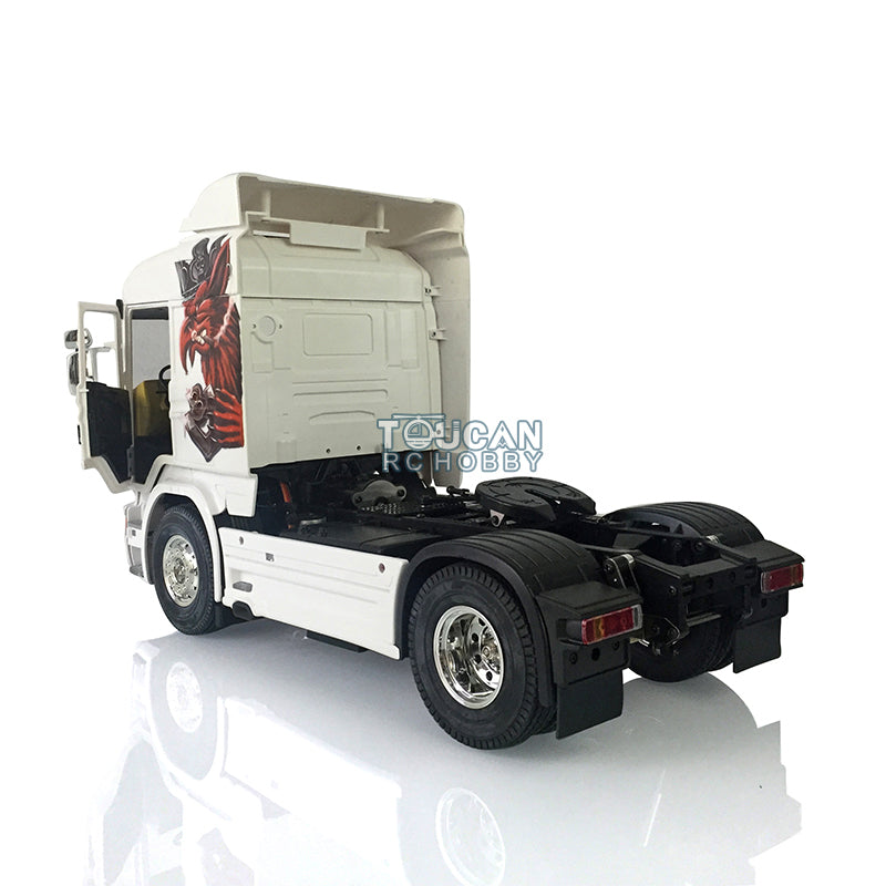 Kit de moteur de remorque de camion tracteur RC R730 en plastique peint à l'échelle 1/14, modèle de bricolage, Gripen fumant