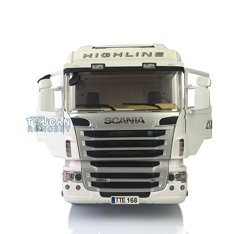 Kit de moteur de remorque de camion tracteur RC R730 en plastique peint à l'échelle 1/14, modèle de bricolage, Gripen fumant