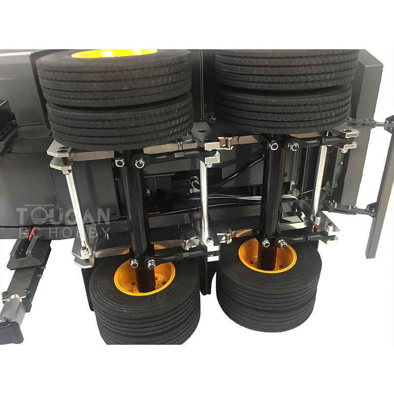 LESU 1/14 Benne basculante hydraulique en métal peinte et assemblée A0017 pour camion tracteur RC