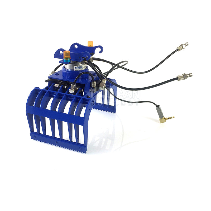 Hydraulischer Greifer aus Metall für 1/14 946 946-3 RC-Raupenbagger