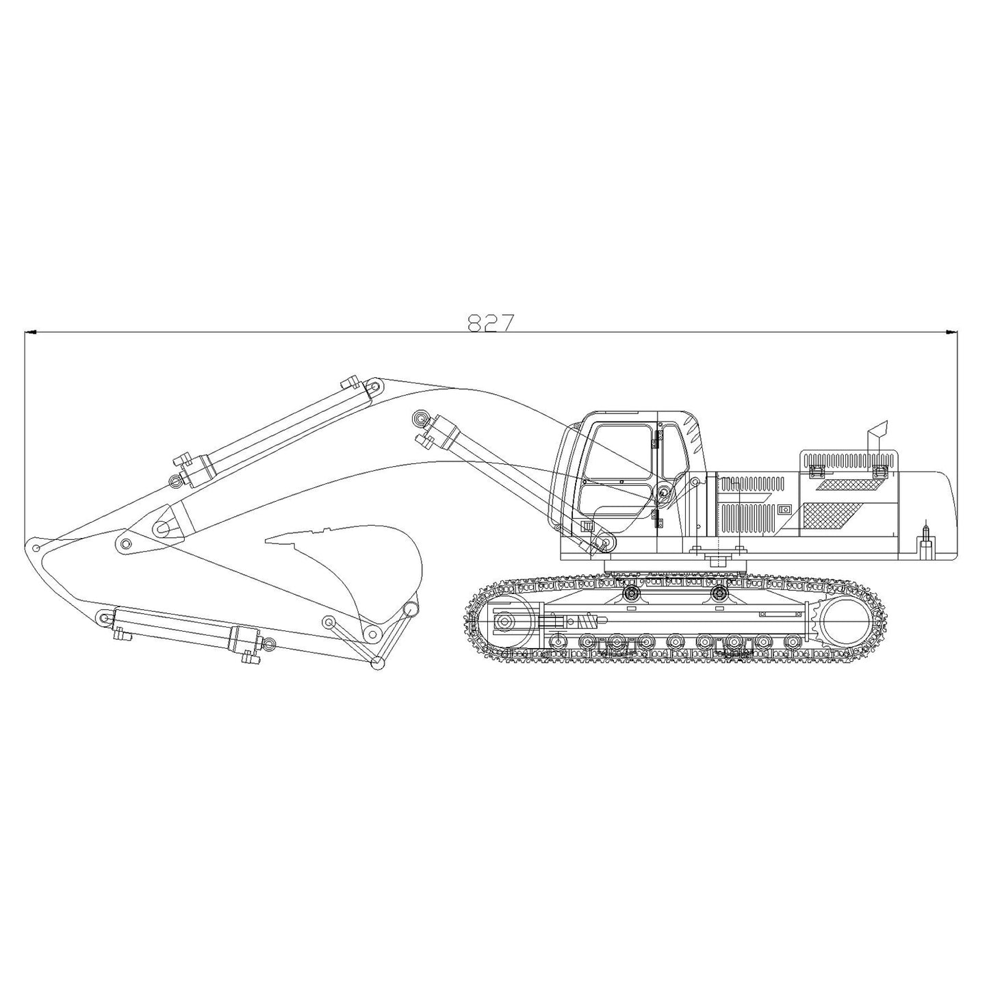 JDModel 1/14 360L EC360 V2 RC Hydraulic Excavator