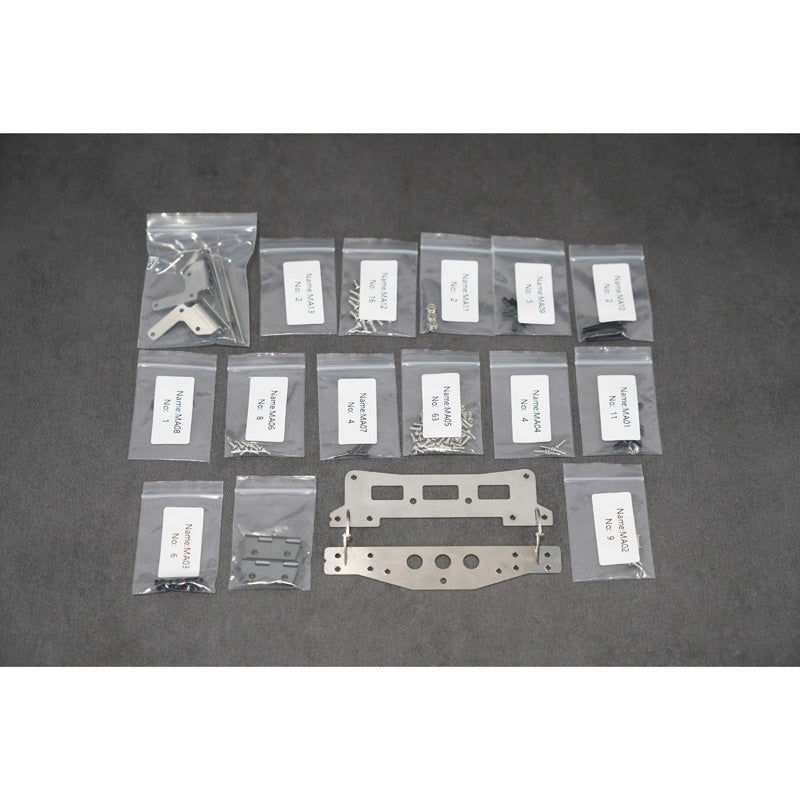 LESU 1/14 6x6 3 essieux métal hydraulique trois voies RC camion benne basculante A0009