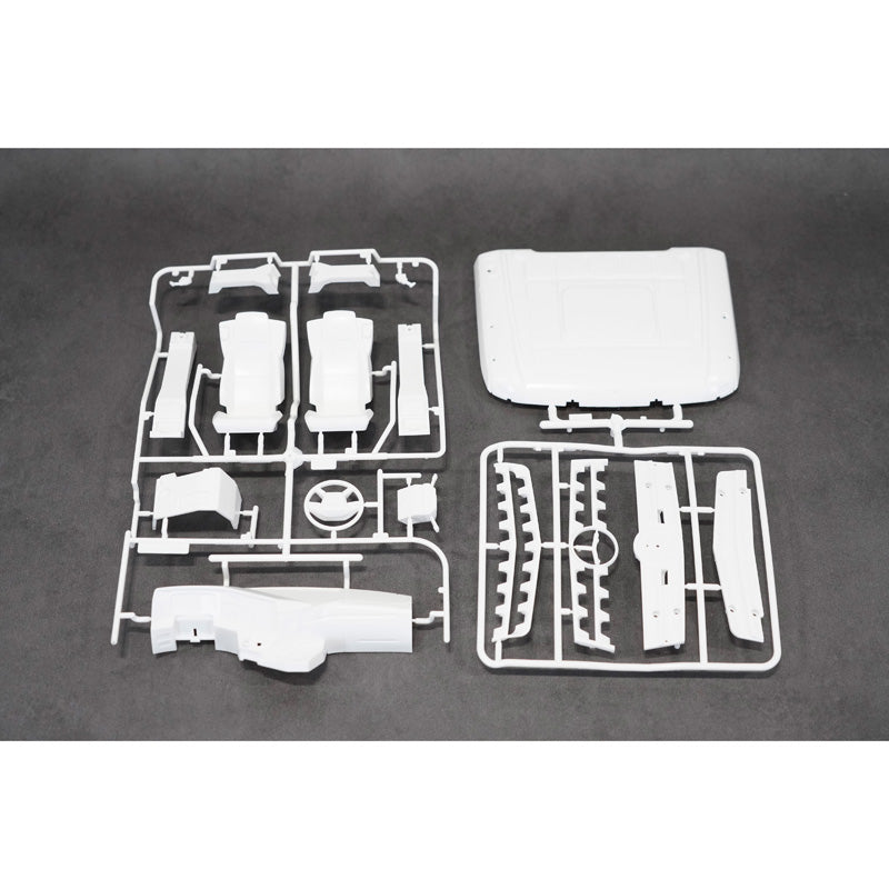 LESU 1/14 6x6 3 essieux métal hydraulique trois voies RC camion benne basculante A0009