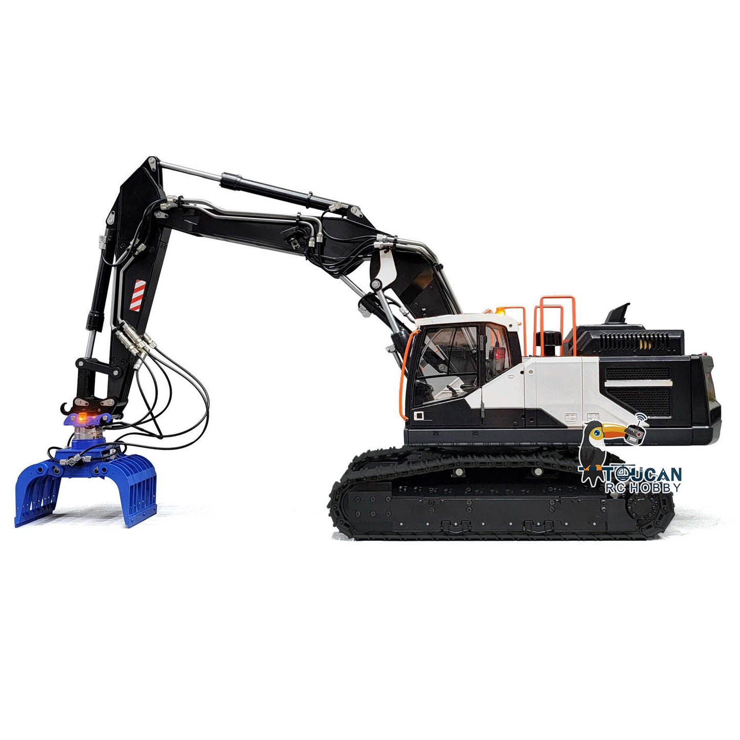 MTM 1/14 RC PNP EC380 3-Arm Metallkettenbagger mit hydraulischem Greifer