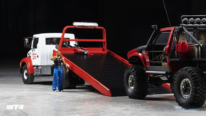 US STOCK CROSSRC WT4 1/10 RC Road Rescue Vehicle Remote Control Wrecker Truck Model KIT