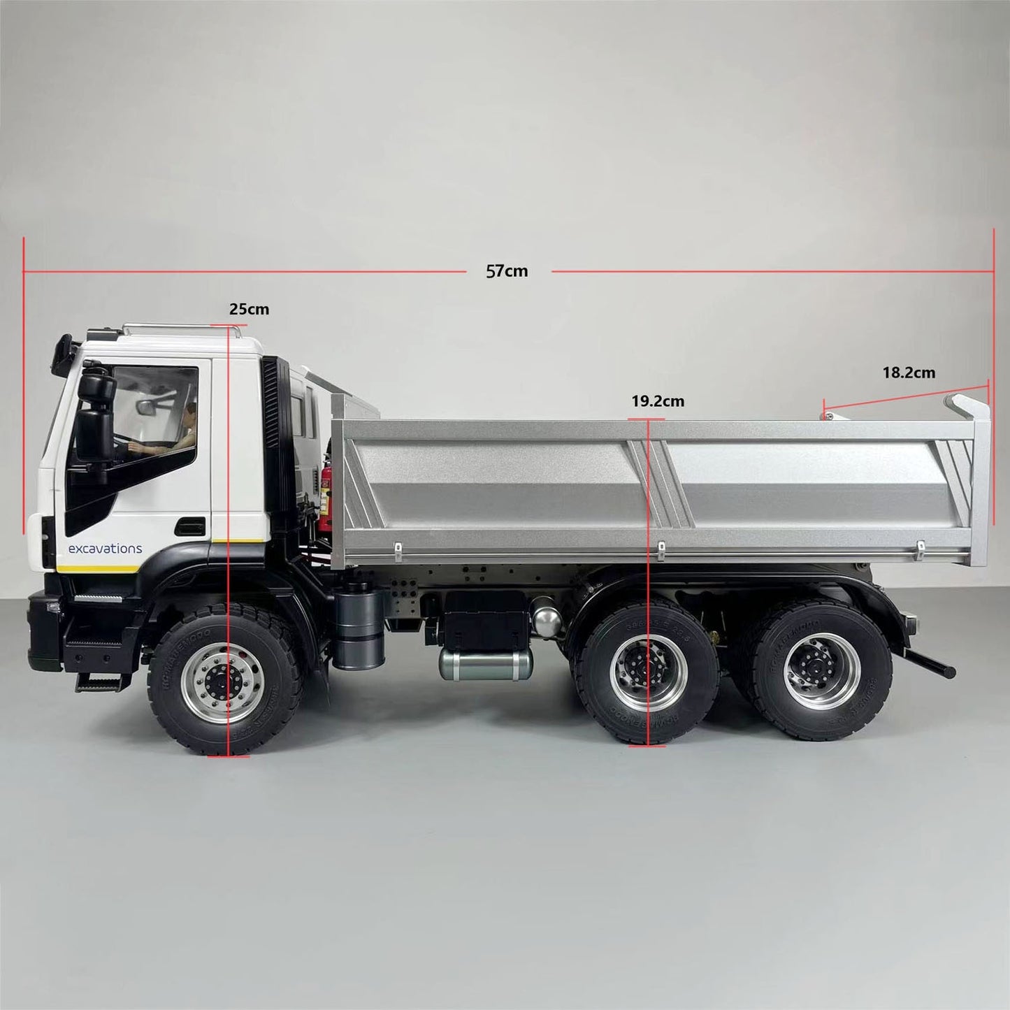 1/14 MD Modell 6x4 Hydraulische PNP RC Muldenkipper