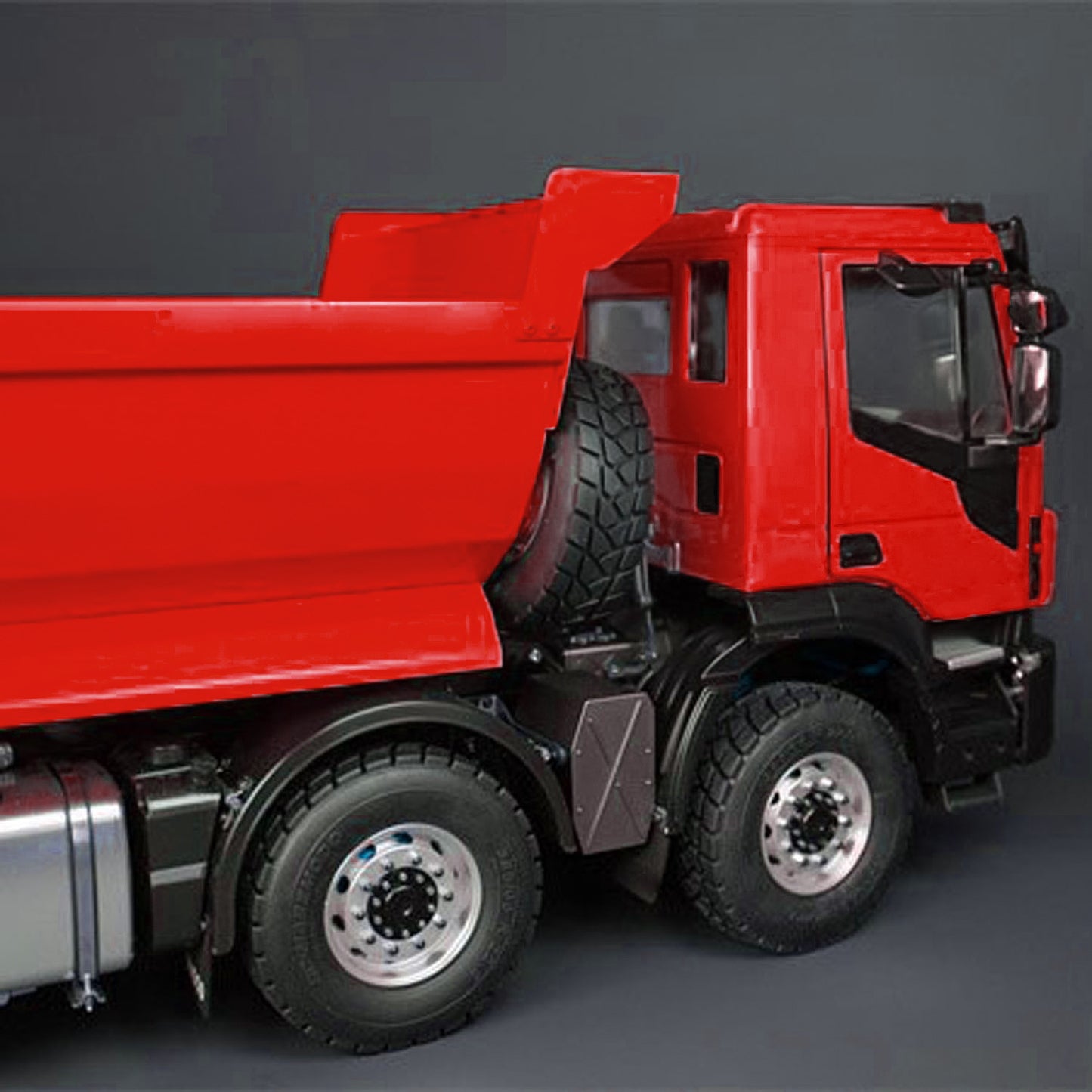 1/14 Metal 8x4 PNP Hydraulic RC Truck Dumper With 2-speed Transmission Gearbox Sound Light System