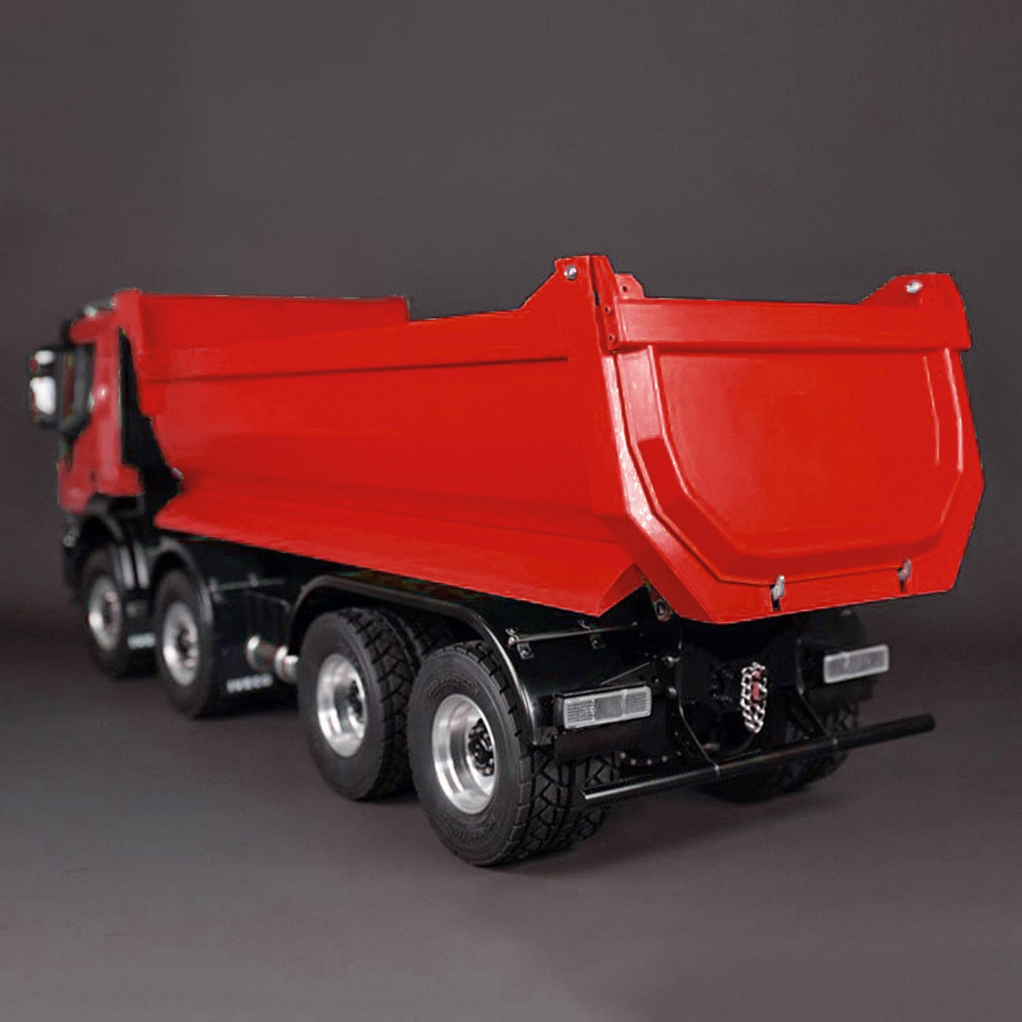 1/14 Metal 8x4 PNP Hydraulic RC Truck Dumper With 2-speed Transmission Gearbox Sound Light System