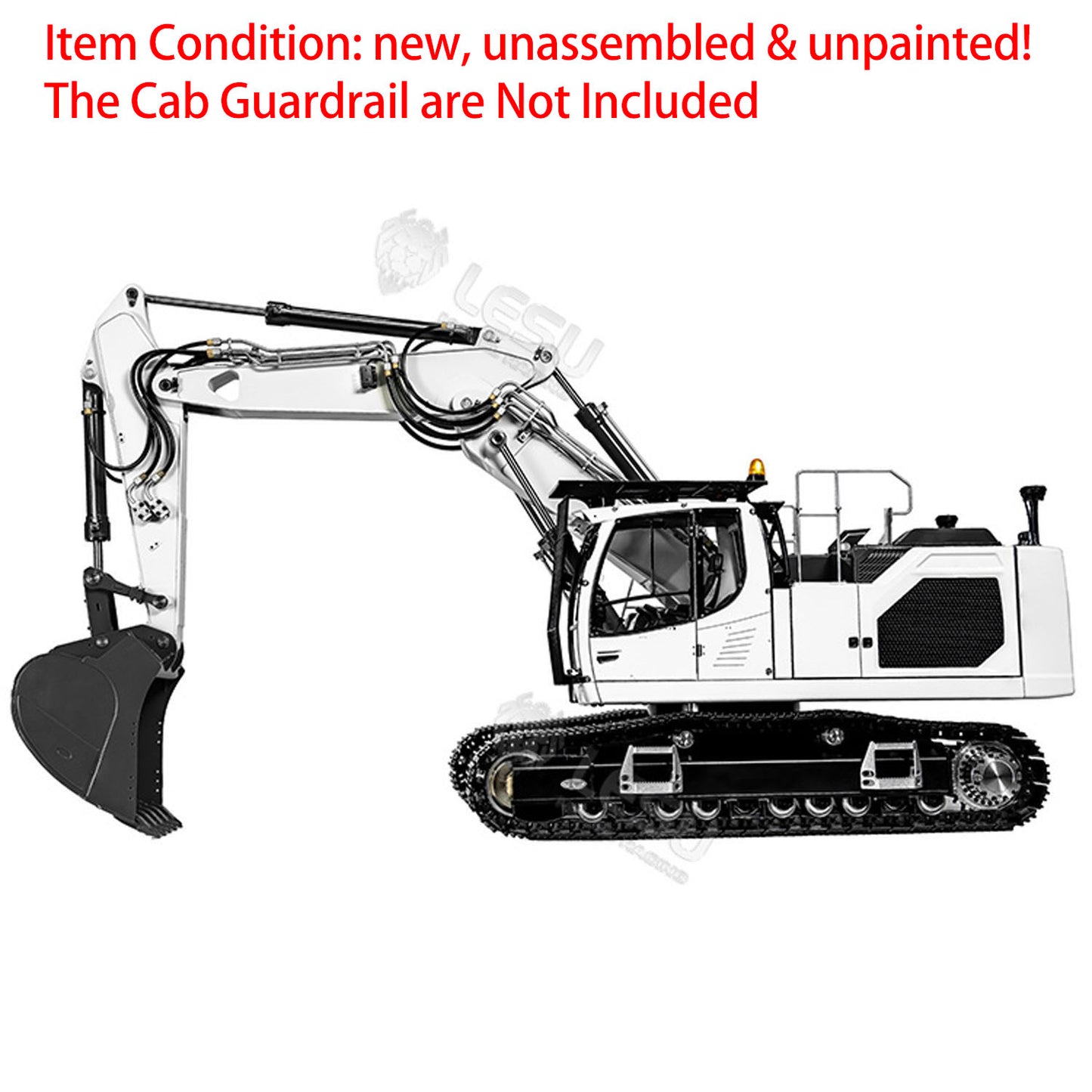 LESU 1/14 3-bras LR945 RC Excavateur hydraulique Kit de pelle