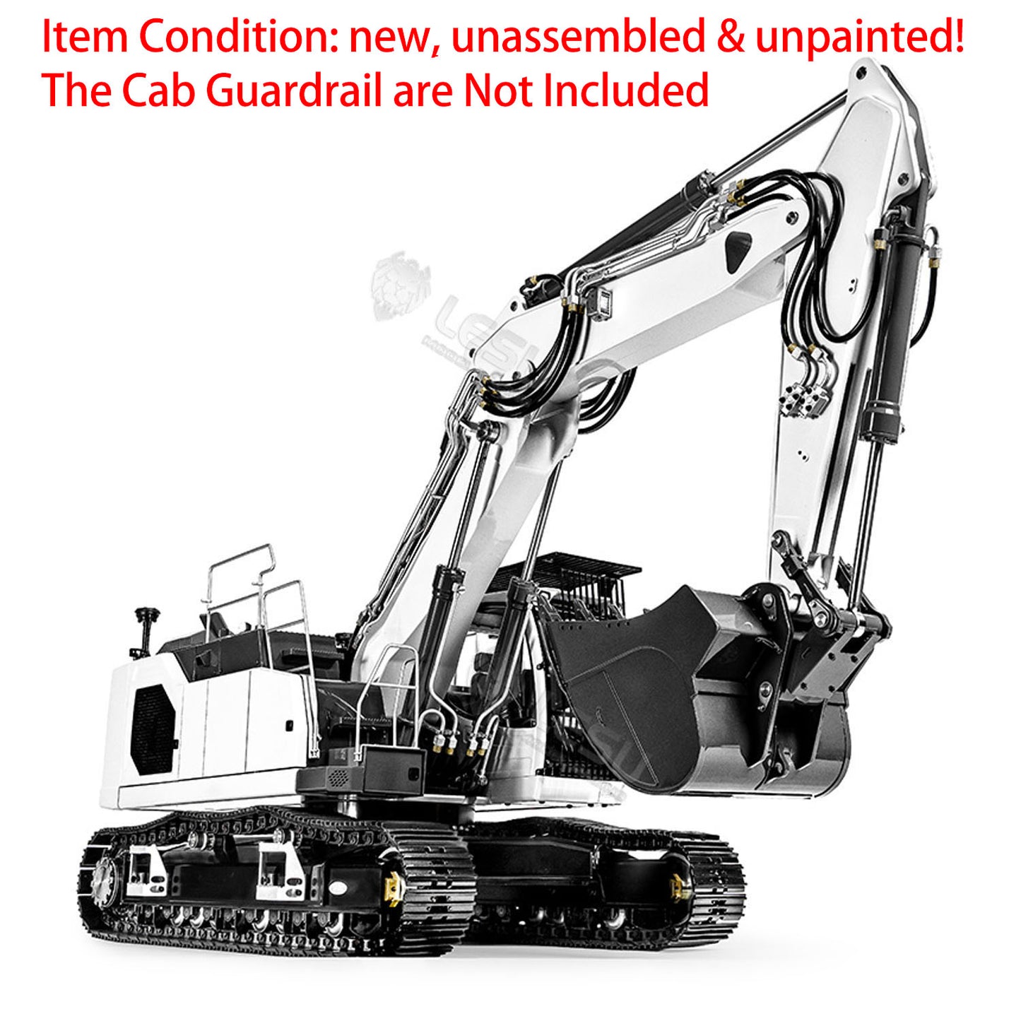 LESU 1/14 3-bras LR945 RC Excavateur hydraulique Kit de pelle