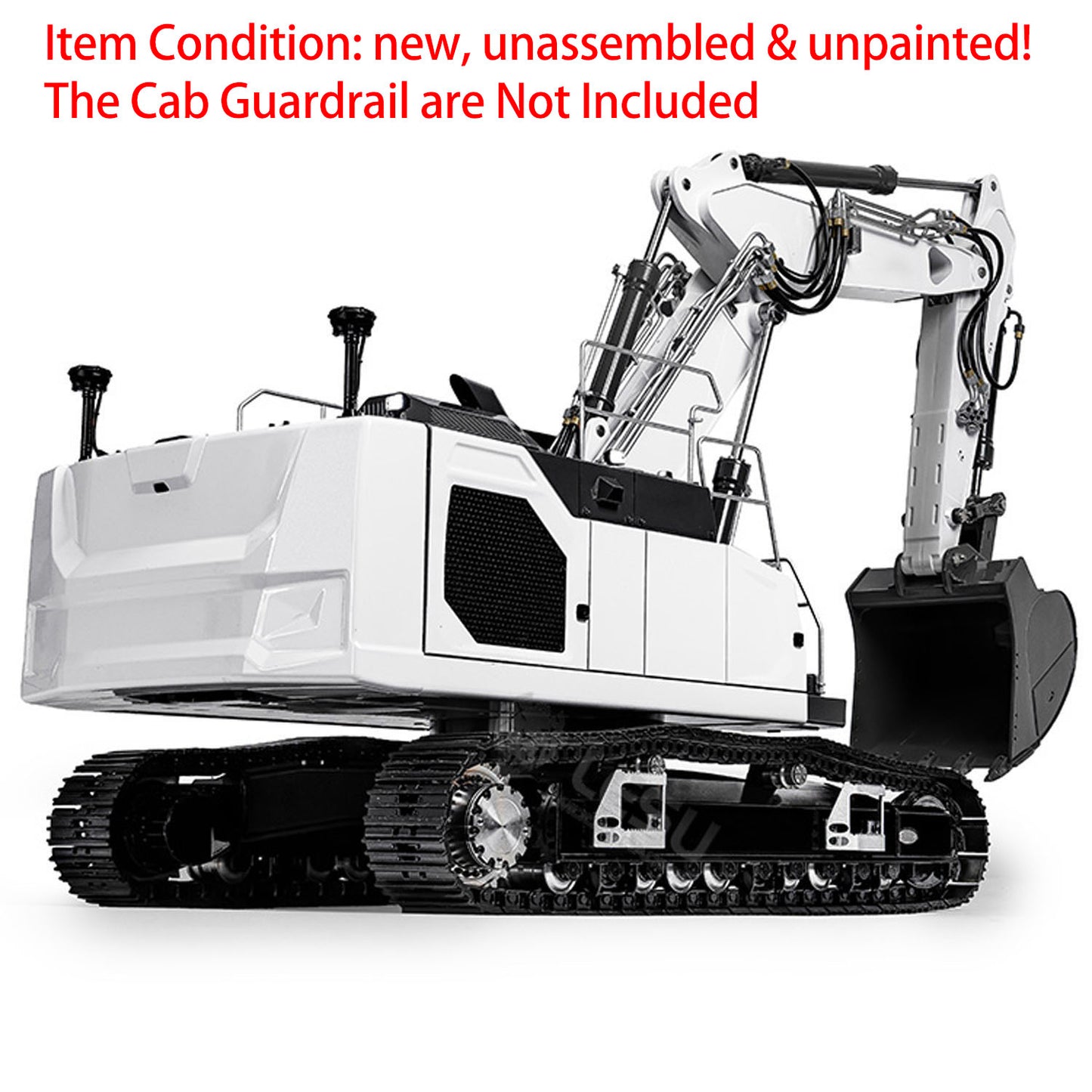 LESU 1/14 3-bras LR945 RC Excavateur hydraulique Kit de pelle