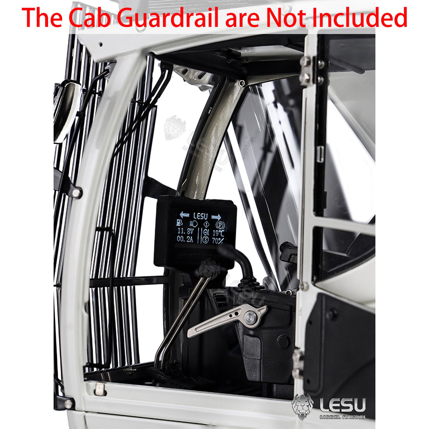 LESU 1/14 Hydraulischer RC-Bagger 3-Arm Aoue-LR945 Lackierter montierter Bagger