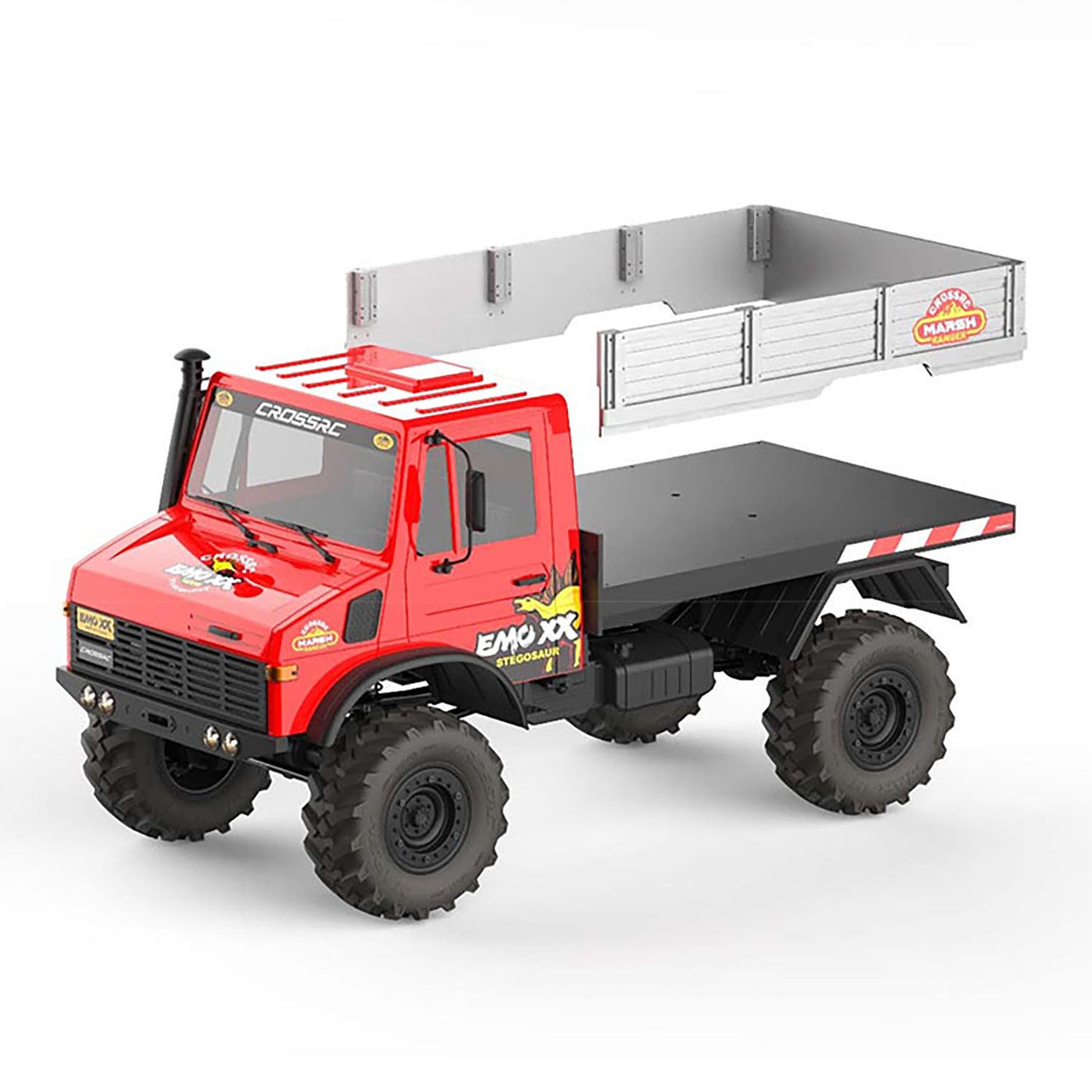 CROSSRC 1/6 EMO XX Remote Control Lorry Car 4WD RC Off Road Crawler Brushless Motor Hobbywing 150A ESC Servo 6CH Controller