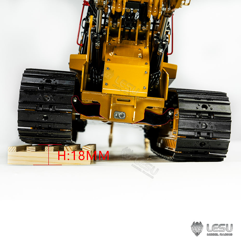 LESU 1/14 RC Hydraulic Loader Upgrade 973K Tracked Car Openable Bucket Rear Plow Painted Assembled PNP