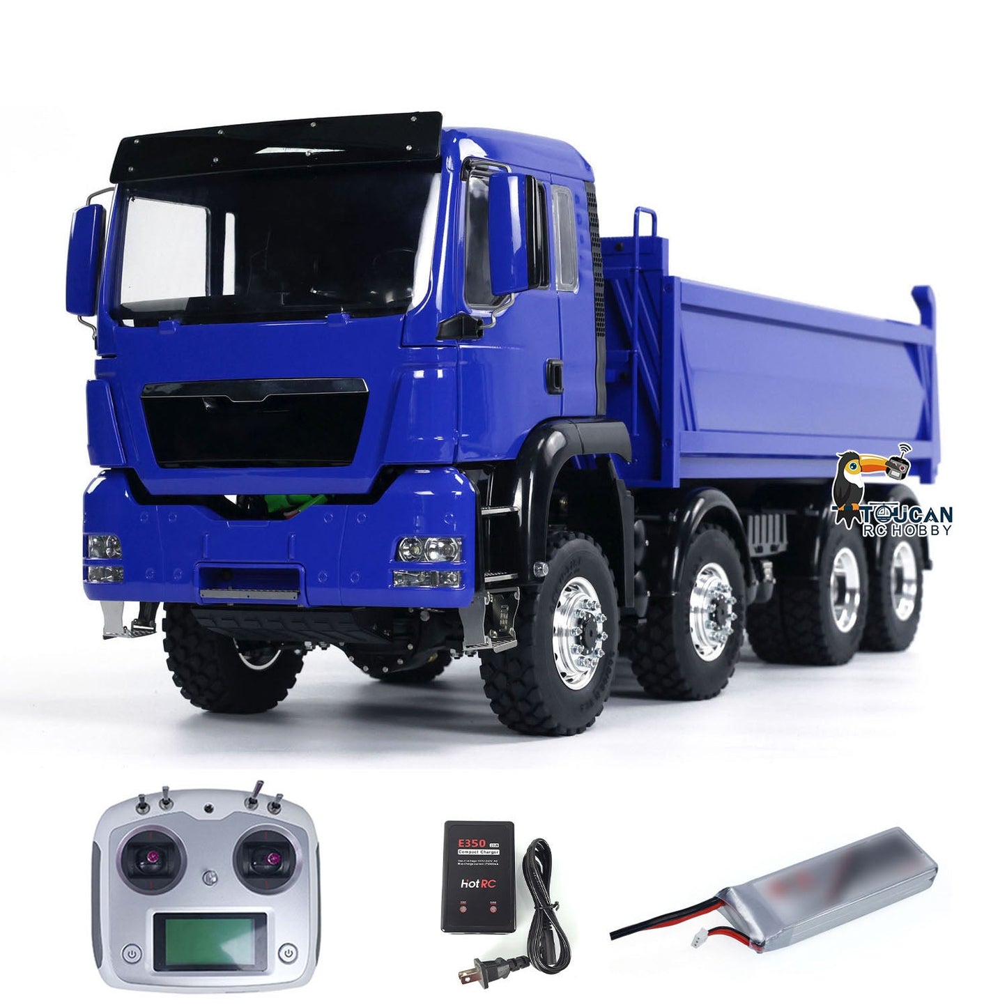 LESU 8x8 1/14 RC Camion-benne de levage hydraulique