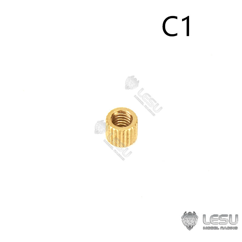 LESU A M3 Buse droite en métal pour camion tracteur 1/14 RC DIY Modèle de voiture TAMIYA