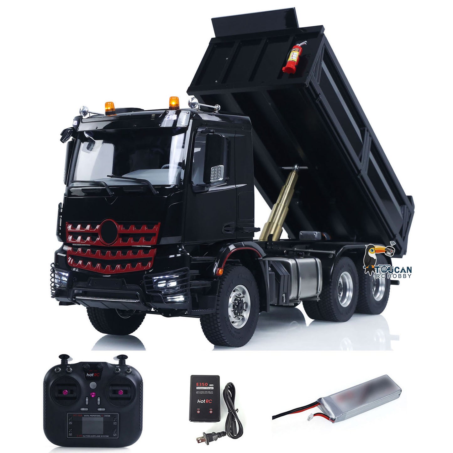 IN STOCK MDMODEL 3348 6x6 Metal Chassis 1/14 RC Hydraulic Dump Truck Remote Control Tipper 2Speed Gearbox Light Sound HotRC Radio RTR or PNP