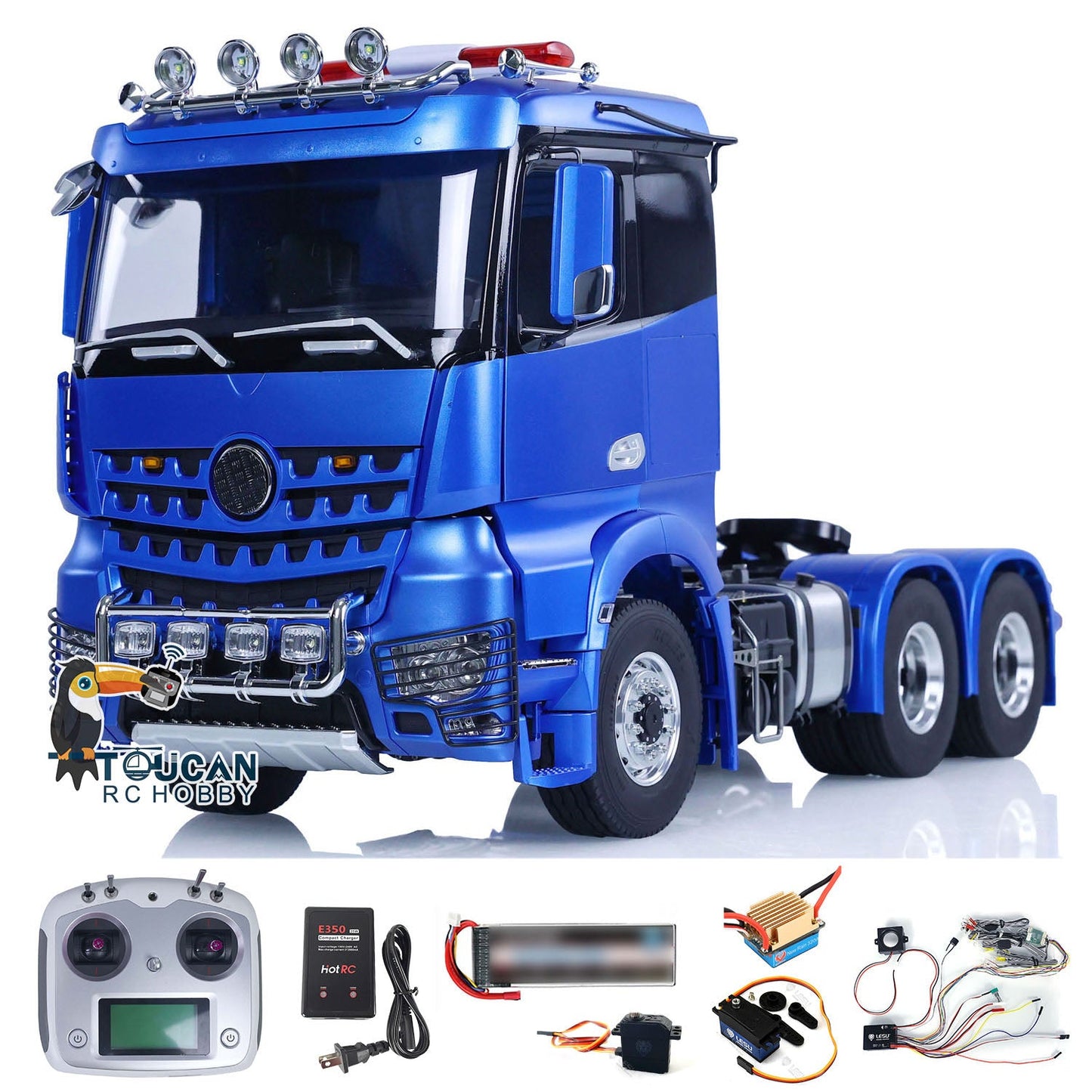 LESU 1/14 6x6 RC Tracteur Camion Voiture 1851 3363