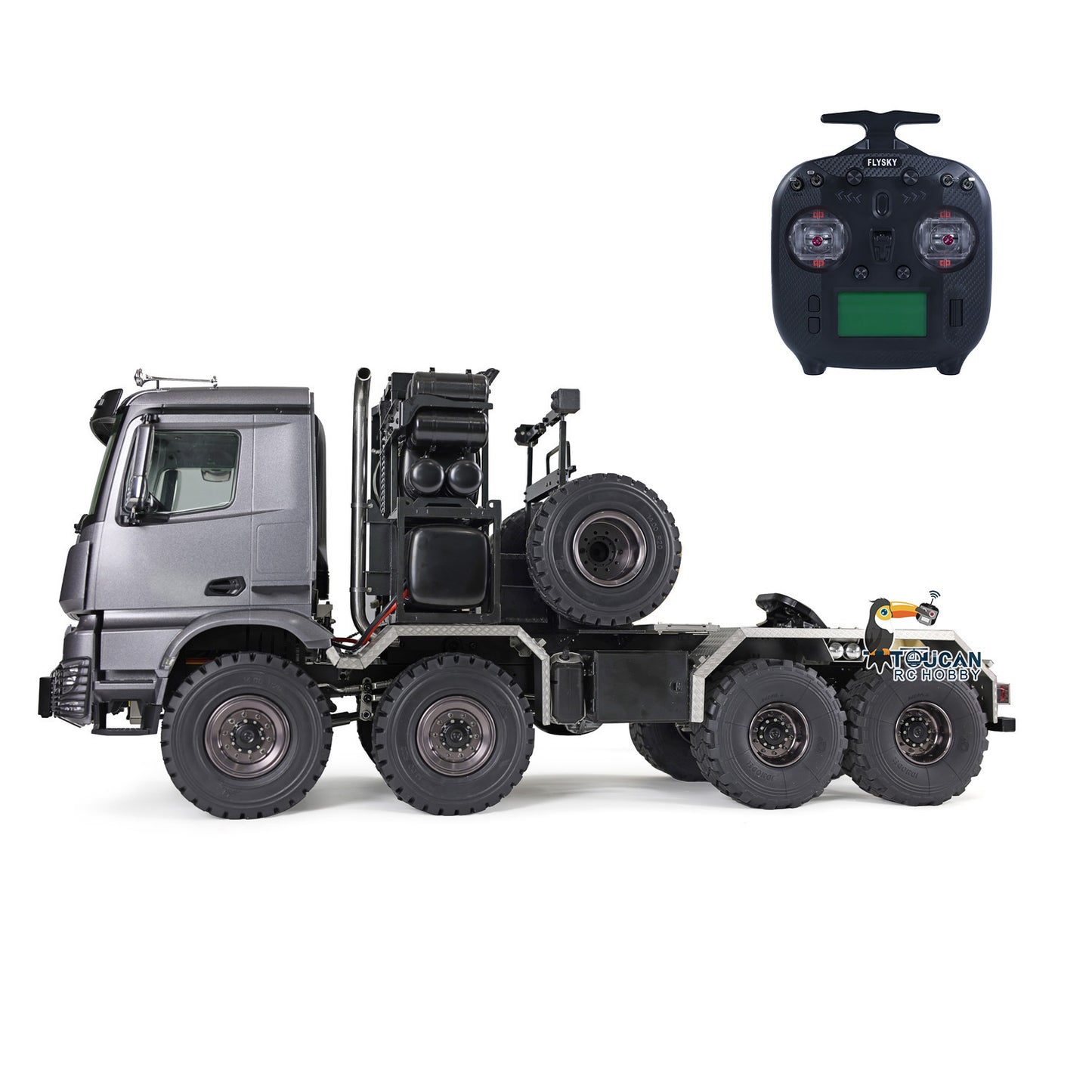Camion tracteur tout-terrain RC en métal 8x8 1/14 JDM-189