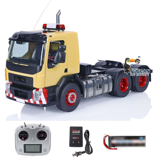 6x6 1/14 RC Tractor Truck TOUCAN RTR Remote Control Car Metal Chassis Sound Lights