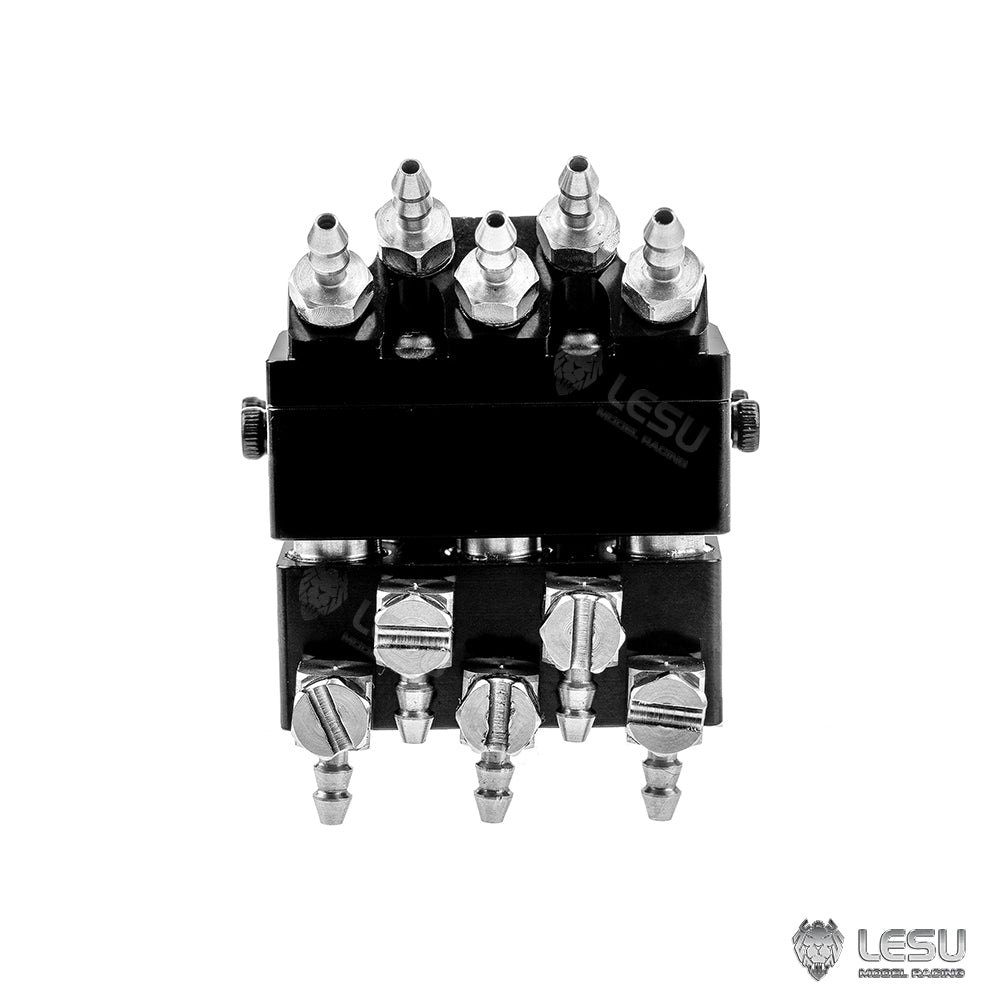 LESU Metal Hydraulic Nozzle Unit of Quick Coupler 1/14 RC Excavator Aoue LR960