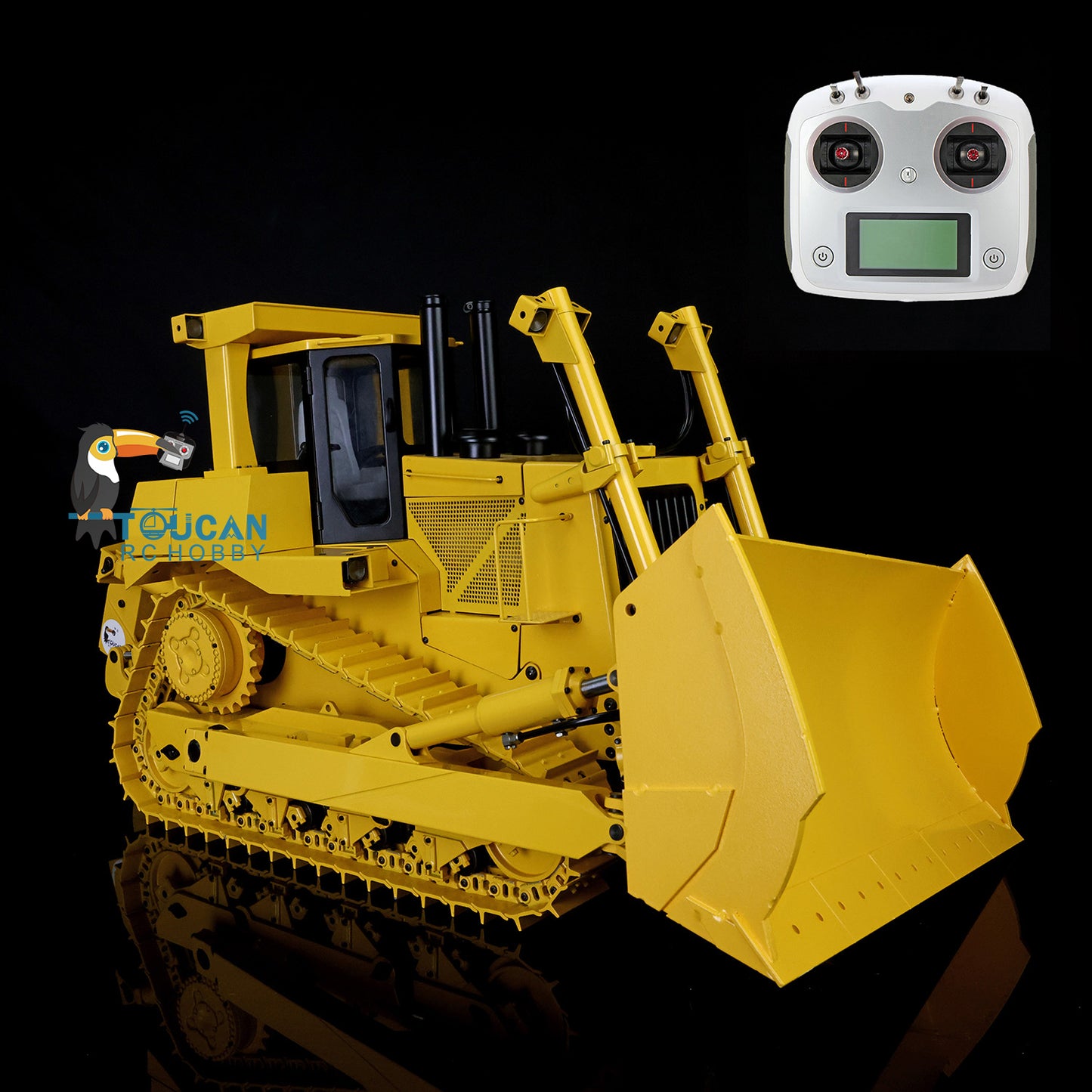 EN STOCK JDM-98 1/14 JDMODEL PNP DXR2 Bulldozer RC hydraulique en métal