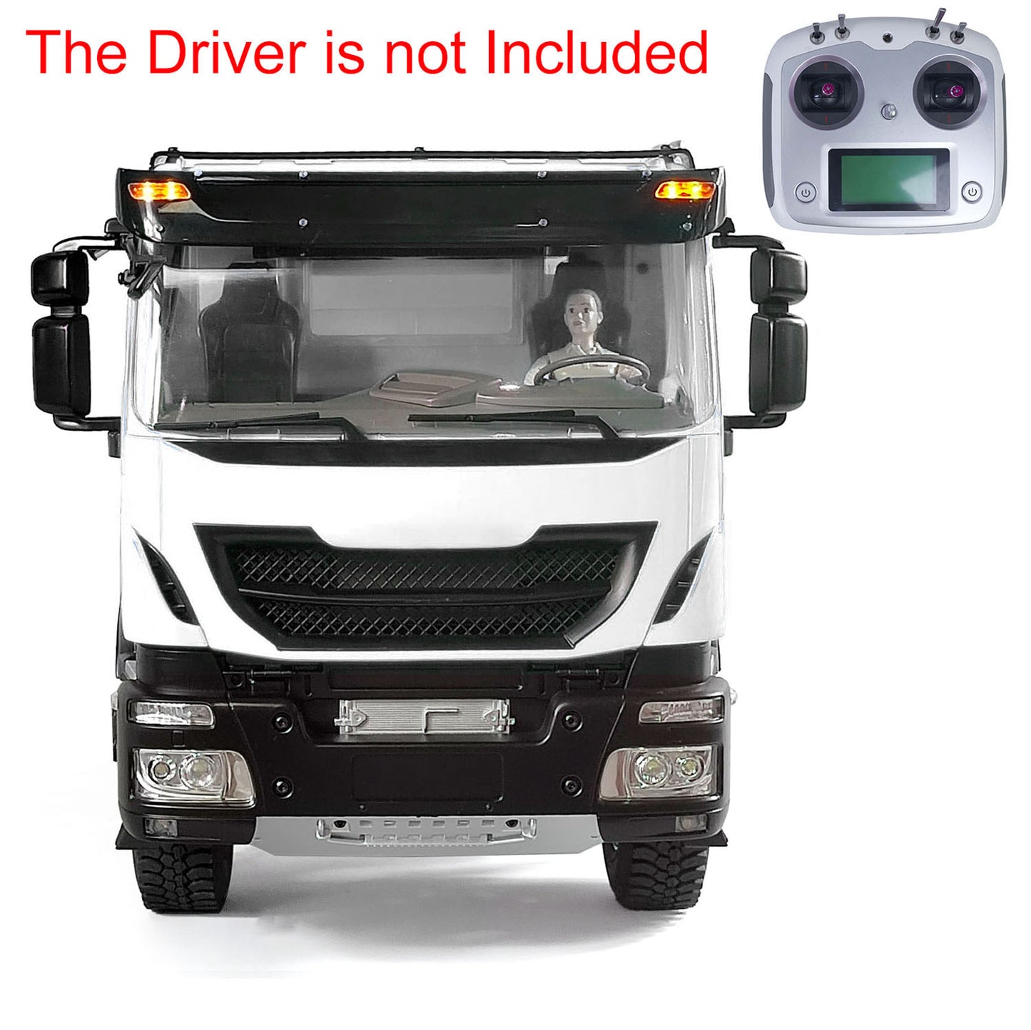 Camion à benne basculante hydraulique RC PNP 1/14 en métal 6x6 assemblé et peint