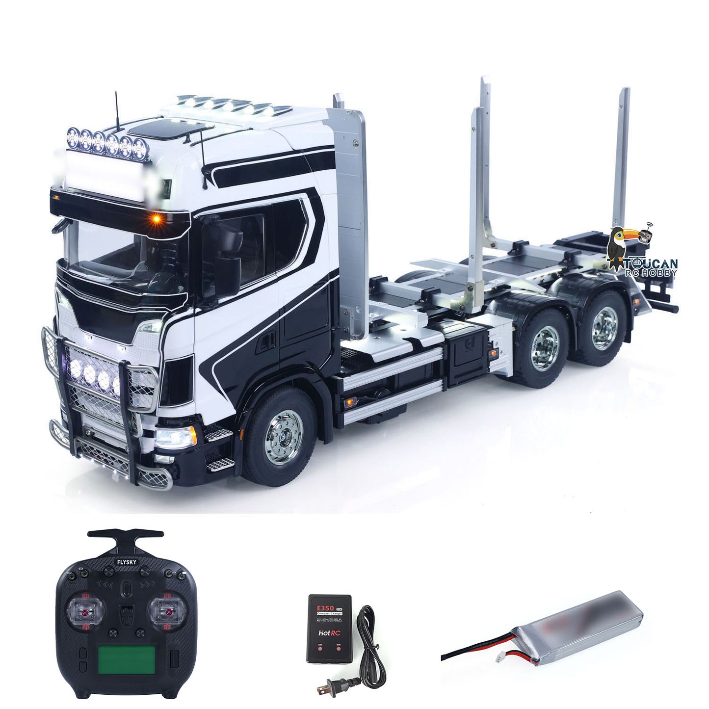 TAMIYA SC770S 56360 6x4 1/14 RC Timber Truck RTR 3Speed Vehicles Smoke Light Sound ST8 Radio Battery