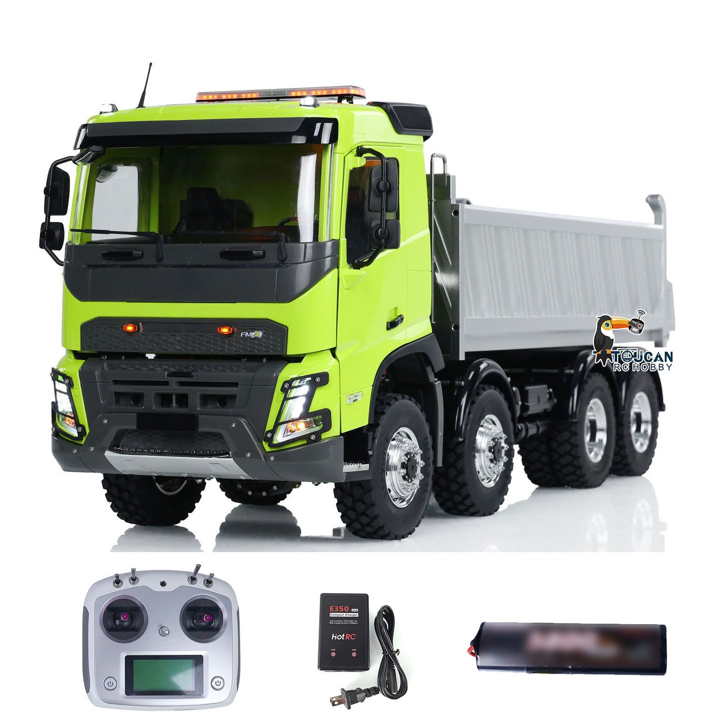 LESU 1/14 RTR RC Camion-benne hydraulique FMX cabine 8X8