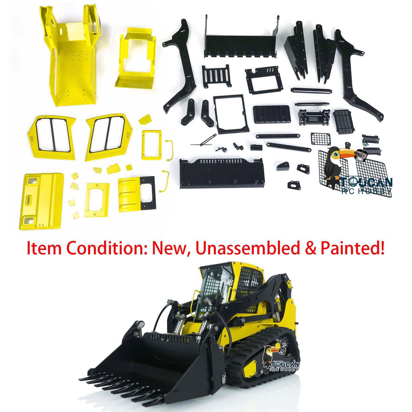 LESU 1/14 RC Metall Hydraulische Aoue LT5 Lackiert Unmontiert Raupen Kompaktlader B0008