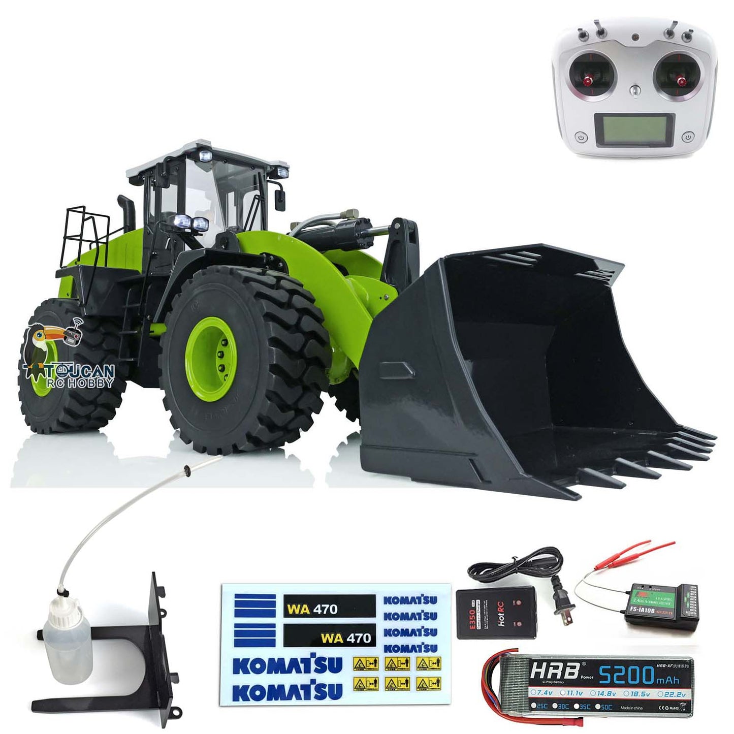 XDRC 980L Metal 1/14 Ready To Run RC Hydraulic RTR Loader WA470