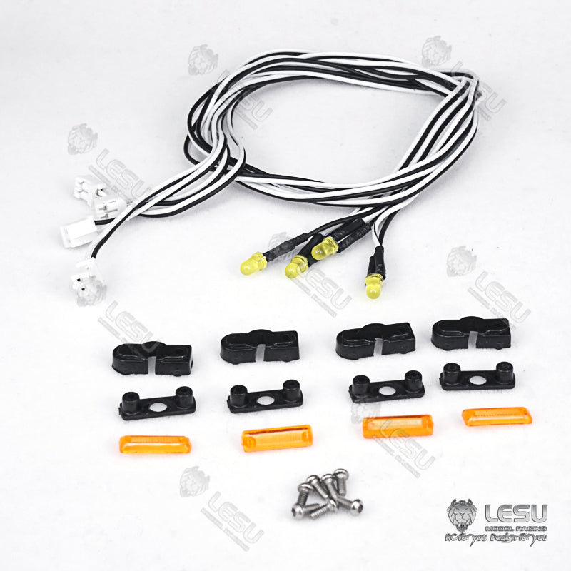 IN STOCK LESU Side Skirts Light LED for TAMIYA 1/14 DIY Tractor Trailer